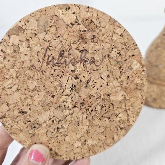 Vtg Quinta Natural Cork Cabdle Sticks by Juliska. Boho Cottage Core Modern - Picture 4 of 8
